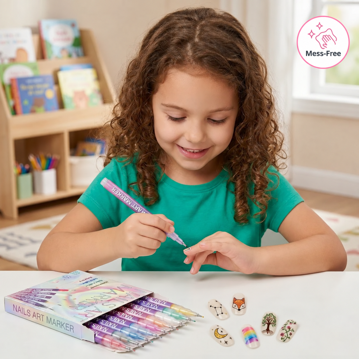 12-Color Acrylic Nail Art Pens Set